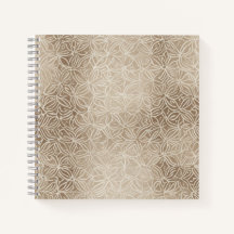 Beige geometrische bloementegel