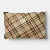 beige  geruite patroongolf etui (Achterkant)