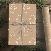 Beige Gingerbread Man C6A27F Cadeaupapier