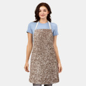 Beige Glitter Schort (Gedragen)