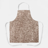 Beige Glitter Schort (Voorkant)