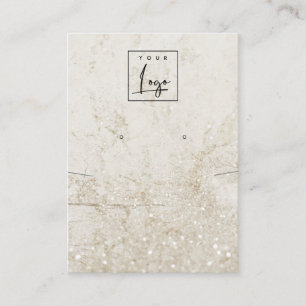 Beige Gold Marble Ketting dat Logo verdient Visitekaartje