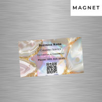 Beige gouden agaat holografische QR-code
