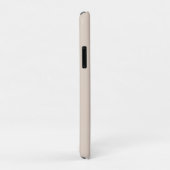 Beige gouden minimaal gepersonaliseerd Initiaal Mo Case-Mate iPhone Case (Achterkant/rechts)