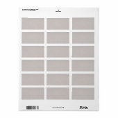 Beige graniet etiket (Full Sheet)