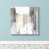 Beige Gray Blue Modern Minimalist Abstract Canvas (Insitu (Houten vloer))