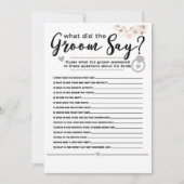 Beige Gray White Floral Pearl Vrijgezellenfeest Ga Kaart (Voorkant)