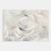 Beige Green Gray Abstract  Collage  Inpakpapier Vel (Voorkant 3)