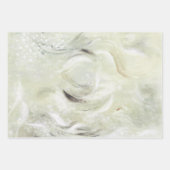 Beige Green Gray Abstract  Collage  Inpakpapier Vel (Voorkant 2)