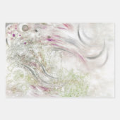 Beige Green Gray Abstract  Collage  Inpakpapier Vel (Voorkant)