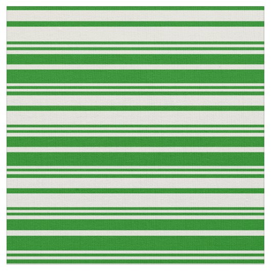 Beige & Green Lines Pattern Stof (Close Up)