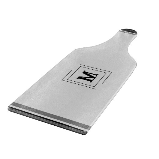 Beige, Gris, Planche à découper noire (Coin)