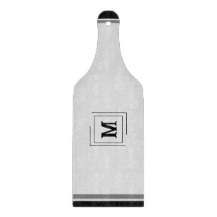 Beige, Gris, Planche à découper noire