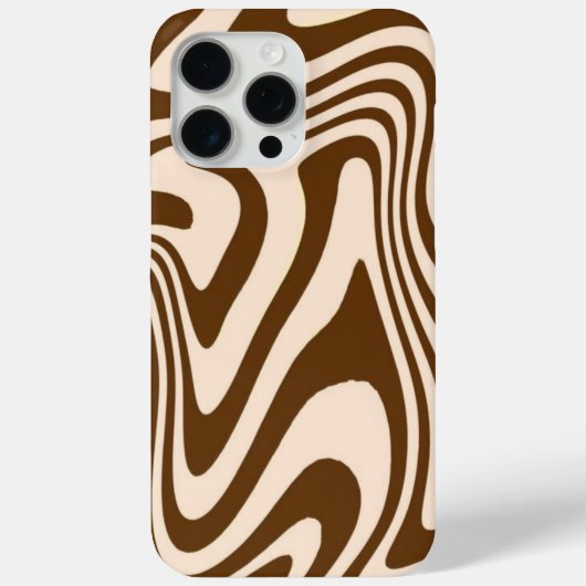 Beige Groove iPhone Case (Achterkant)