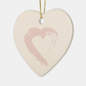 Beige hart Ornament (Links)