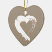 Beige hart Ornament (Links)