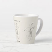 Beige I Love You To The Moon Mug Latte Cup (Angle droit)