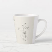 Beige I Love You To The Moon Mug Latte Cup (Droite)