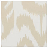 Beige Ikat Pattern Stof (Close Up)