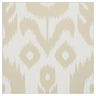 Beige Ikat Pattern Stof