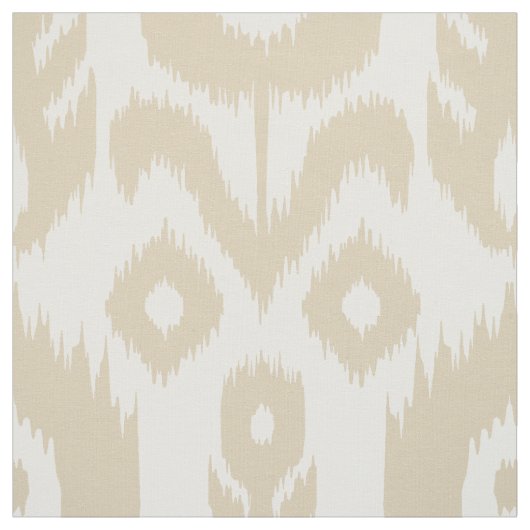 Beige Ikat Pattern Stof (Swatch)