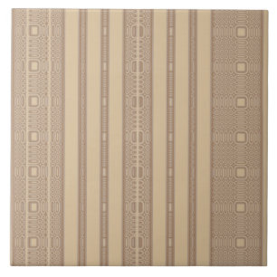 Beige Irregular Stripe Tegel Tegeltje