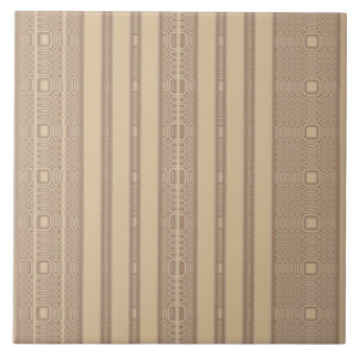 Beige Irregular Stripe Tegel Tegeltje