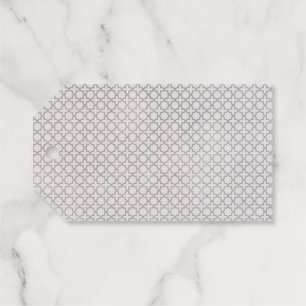 Beige Islamitisch geometrisch patroon Cadeaulabels