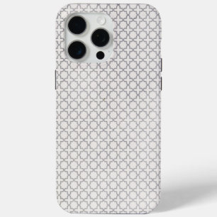 Beige Islamitisch geometrisch patroon iPhone 15 Pro Max Hoesje