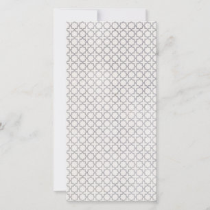 Beige islamitisch geometrisch patroon feestdagenkaart