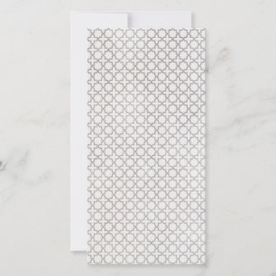 Beige islamitisch geometrisch patroon feestdagenkaart