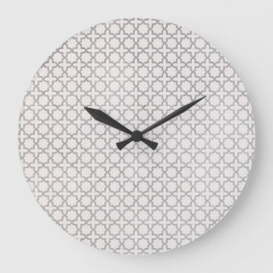 Beige Islamitisch geometrisch patroon Grote Klok