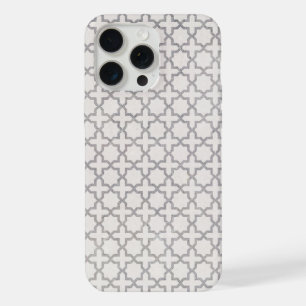 Beige Islamitisch geometrisch patroon iPhone 15 Pro Max Hoesje