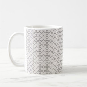 Beige Islamitisch geometrisch patroon Koffiemok