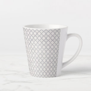 Beige Islamitisch geometrisch patroon Latte Mok
