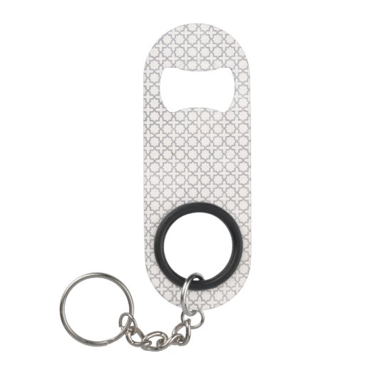 Beige Islamitisch geometrisch patroon Mini Flessenopener (Voorkant)