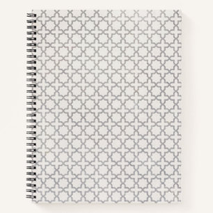 Beige Islamitisch geometrisch patroon Notitieboek