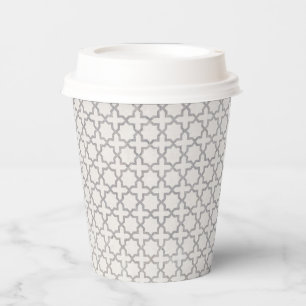 Beige Islamitisch geometrisch patroon Papieren Bekers