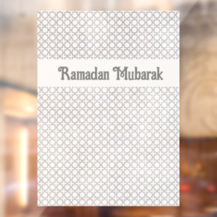Beige Islamitisch geometrisch patroon Raamsticker