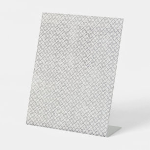 Beige Islamitisch geometrisch patroon Reclamebord Met Voetstuk