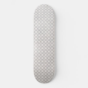 Beige Islamitisch geometrisch patroon Skateboard