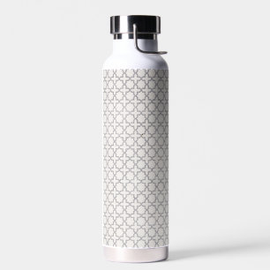 Beige Islamitisch geometrisch patroon Waterfles