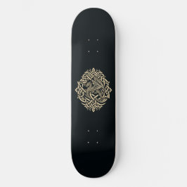 Beige Keltische Draak Skateboard