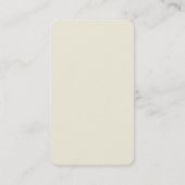 Beige klassieke professionele minimalist visitekaartje (Achterkant)