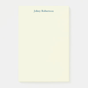 Beige Kleur Duidelijk Elegant Professioneel Modern Post-it® Notes