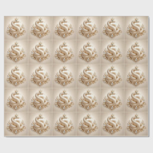 Beige Kristallen Slangen Kroon Hanger Kunst Cadeaupapier