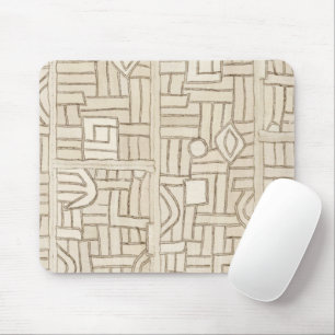 Beige Kuba Print Muismat