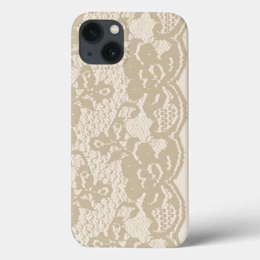 Beige lace Case-Mate iPhone case (Achterkant)