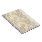 Beige lace notitieboek (Rechterzijde)