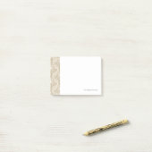 Beige lace post-it® notes (Op bureau)